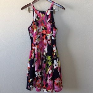 Vince Camuto Fit & Flare Floral Dress